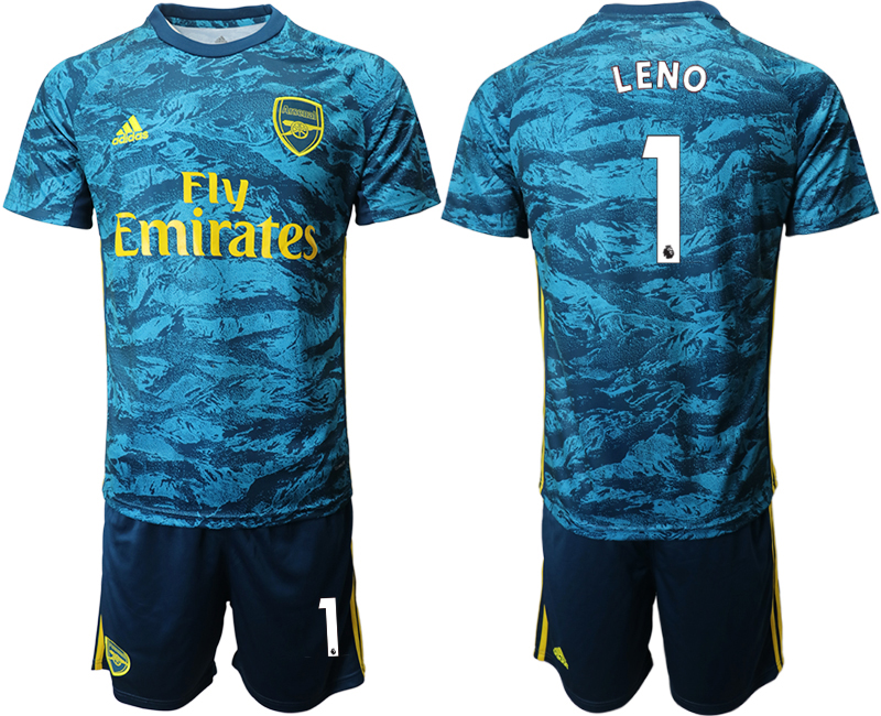 Men 2020-2021 club Arsenal blue goalkeeper #1 Soccer Jerseys